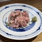 すしてつ - うまづらハギの肝和え　