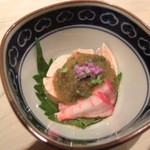 くろぎ - あん肝ちり酢