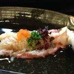 魚河岸寿司 - 生タラバの酢の物。