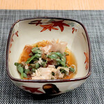 日本料理 からまつ - みずの実の土佐浸し