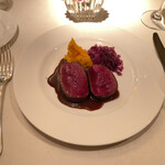 コート ドール - 蝦夷鹿のステーキ。