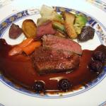 ペルージュ - 主菜（エゾシカのローストブルーベリーソース）