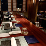 蒼 - 峯村シェフのライブ感満載のカウンター席。