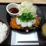 Matsunoya - 山盛りおろしポン酢ロースかつ定食