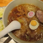 保谷 大勝軒 - ワンタンメン(麺少なめ)＋ネギダブル　1.190円