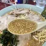 東港ラーメンショップ - ネギミソチャーシュー スープ