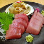 天ぷら処 こさか - 刺身盛り合わせ（２人前）（２０１２年１２月）