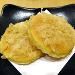 天ぷら処 こさか - バナナ南瓜の天ぷら（２０１２年１２月）