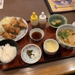 かもがた茶屋 - 唐揚げランチ【2021.12】