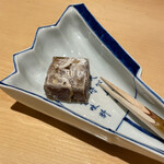 銀座 しのはら - 黒糖とユリネの葛焼き