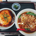 台湾料理 福ちゃん食堂 - 刀削麺セット (880円・税込)