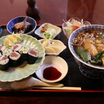 Sushi Ken - 巻物＋蕎麦セット