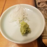 手打そば わたる - お薬味