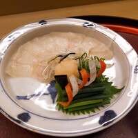 赤坂 菊乃井 - ⚫【向付】「てっさ　あしらい一式」