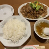 揚子江 - 料理写真:茹で豚肉のニンニクソース1100円とライス300円