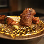 北海道焼肉 北うし - 知床和牛芽ネギタン　知床和牛ハラミ