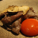 北海道焼肉 北うし - びえい和牛サーロインすき焼き松茸