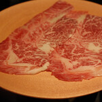 北海道焼肉 北うし - びえい和牛サーロインすき焼き松茸