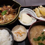 163583243 - 煮魚天ぷら定食