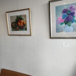 カフェ・アカリ - 絵画の展示もやってます