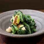 桶家乃隠居 - ほうれん草と厚あげの酢みそ和え