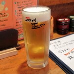 やきとり 正や - 熟撰生ビール