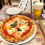 ピッツェリア チーロ - マルゲリータと生ビール