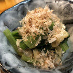 和食彩 おか田 - 小松菜と浅利の煮浸し