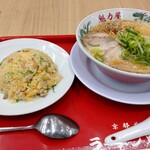 ラーメン魁力屋 - 特製醤油ラーメン＋焼きめしセット