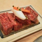 焼肉 鶯谷園 - 121201東京　鶯谷園　特上肉厚ハラミ