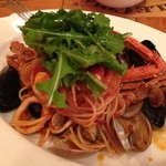 ピッツェリア ノーチェ - ペスカトーレ（渡り蟹、ムール貝など）