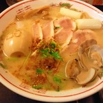 フスマにかけろ 中崎壱丁 中崎商店會1-6-18号ラーメン - 魚骨海老味噌拉麺(2012/12)