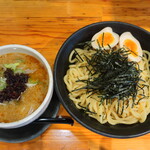 らあ麺 やったる - つけ麺 大盛 クーポンの味玉付　７５０円