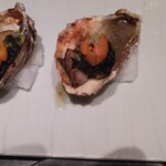MAIMON GINZA - 牡蠣の生海苔バター焼き雲丹載せ