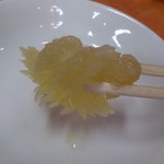 中華料理 唐韻 - 【2012年11月】涼彩海蜇（中華クラゲ）のアップ。