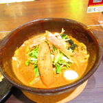 Taiga Kare - 色とりどり野菜カレー＋海老スープ　１０８０円（税込）のアップ【２０２１年１２月】