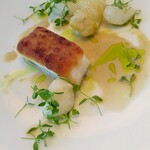 フィエルテ - 24日間熟成　平目⭐️❤️食べきれないといけないので私のお皿は少なくして頂きました‥があまりに美味しくて少なくした事を後悔。。