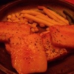 Foods bar 栞屋 - 厚切りベーコンステーキ♪(^o^)