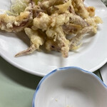 鯉とうなぎのまるます家 - げそ天