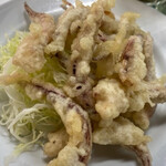 鯉とうなぎのまるます家 - げそ天