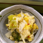 鯉とうなぎのまるます家 - 白菜切落し