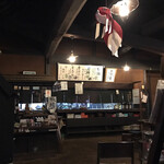 甘酒茶屋 - 帳場とお品書き