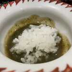勢麟 - 肝ソースの炊き立ての白米