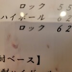 ダイニング WAZN - メニューに陸ハイボールを発見！！