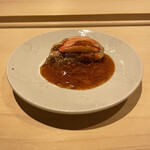 すし宮川  - 島根産香箱蟹黒酢餡