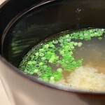 すし宮川  - 蟹出汁味噌汁　