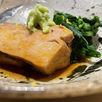 すし宮川  - 余市鮟肝と春菊