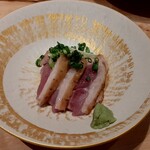 鴨料理 風月 - 河内鴨のタタキ