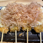 Tsukizakura - 子持ち昆布の串揚げ。プチプチ食感が楽しい美味しい一品。マヨネーズも良き。