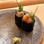 木挽町 とも樹 - 赤貝のひもきゅう巻